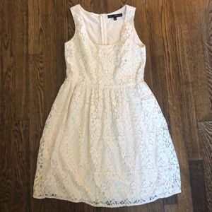 Cream colored lace dress